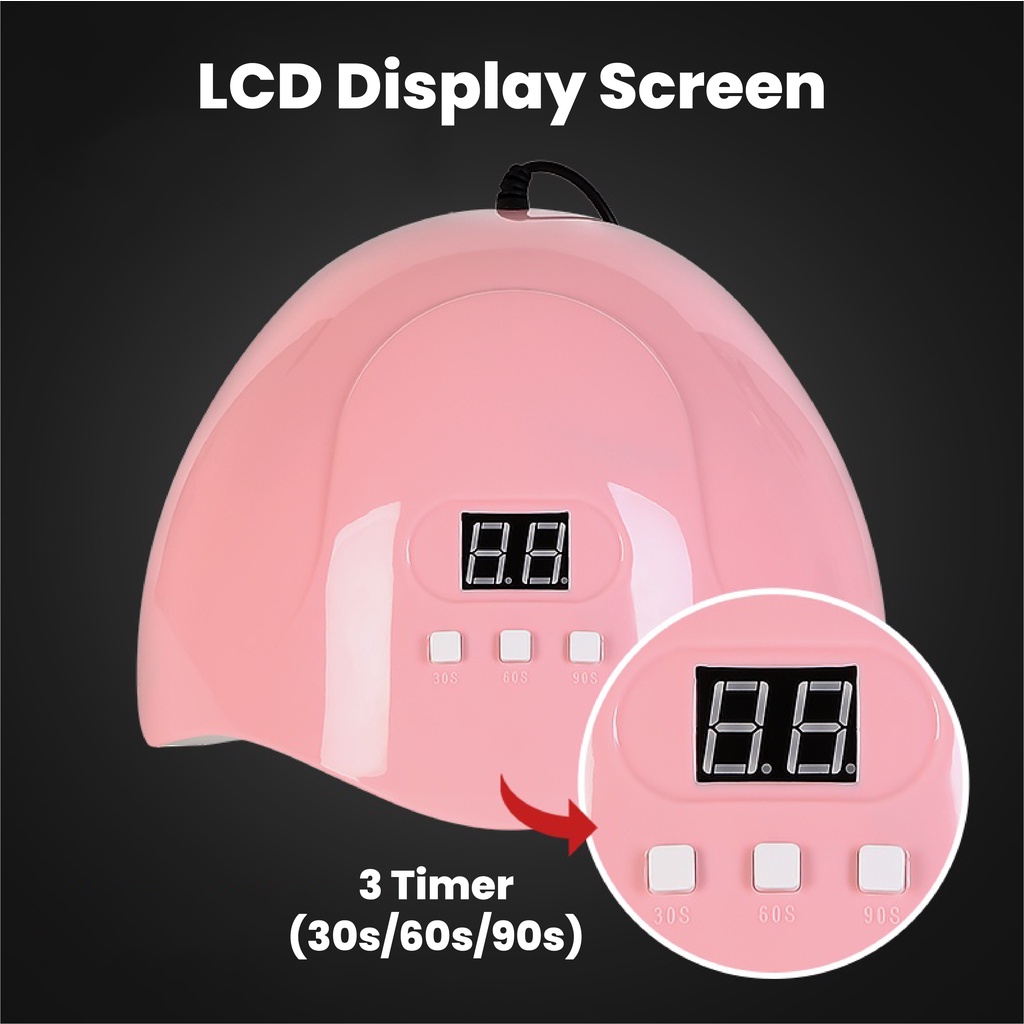 MSY ANNIES SUN UV LED X5 120watt/Lampu UV Gel Nail Art/Lampu LED Nail SUN 54W/Handlight USB Charging/Pengering Kutek UV LED