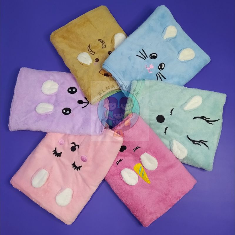 handuk bayi lembut microfiber | handuk anak premium karakter