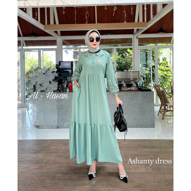 SALSA DRESS // NAZWA ORI Gamis Alhasan // Dress Muslimah Al Hasan