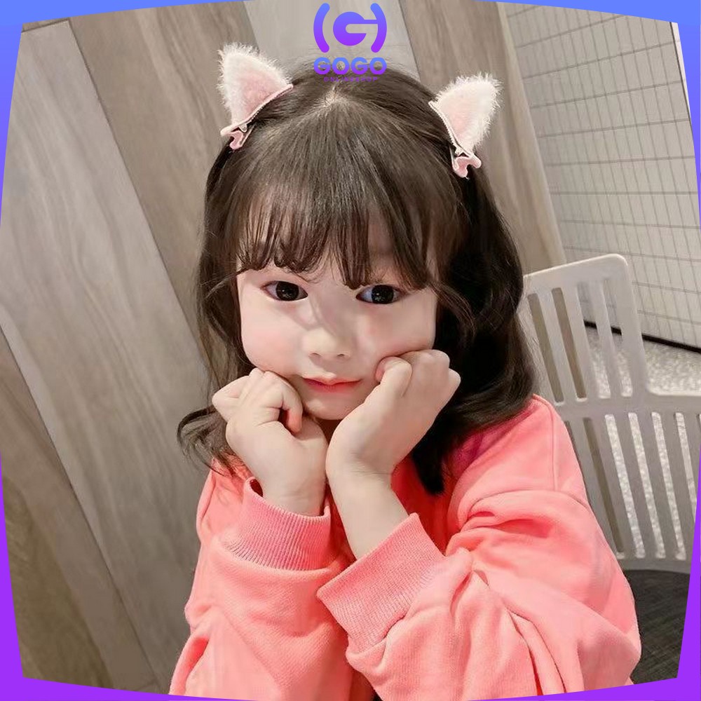 GOGO-C321 C322 Jepit Rambut Pita Anak 2IN1 Jepitan Rambut Anak Perempuan / Jepit Rambut Princess - Jepitan Kuping Kucing / Jepitan Rambut Korea Anak / Hair Pin Korea