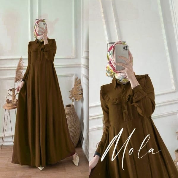 MOLA DRESS MAXY DRESS CRINGKEL / DRESS WANITA MUSLIM