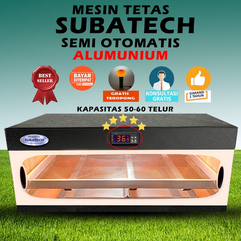 Mesin Tetas Telur Semi Otomatis Penetas SUBATECH MTSO60 MTTU