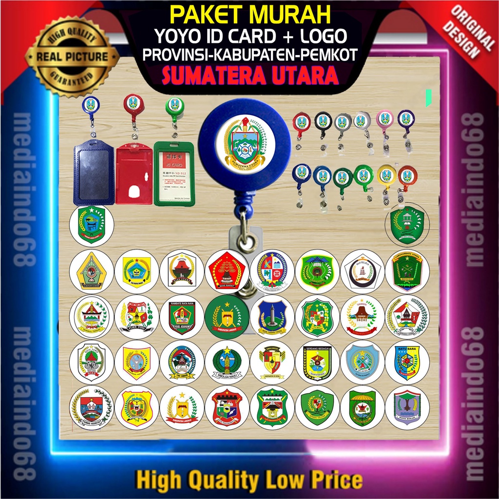 

Ready stock&Custom Paket Atribut/Id Card Pemprov, Pemkab & Pemkot Sematera Utara