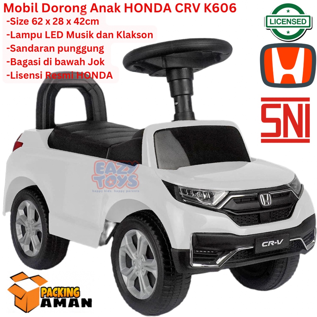 Mobil Anak Bisa Dinaiki Honda CRV Mainan Mobil Dorong Anak Fungsi Lampu Suara K606/K606B