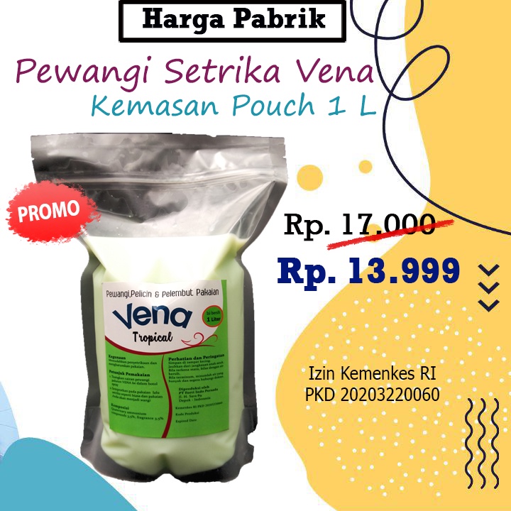 VENA Pewangi Laundry POUCH Plastik 1 L