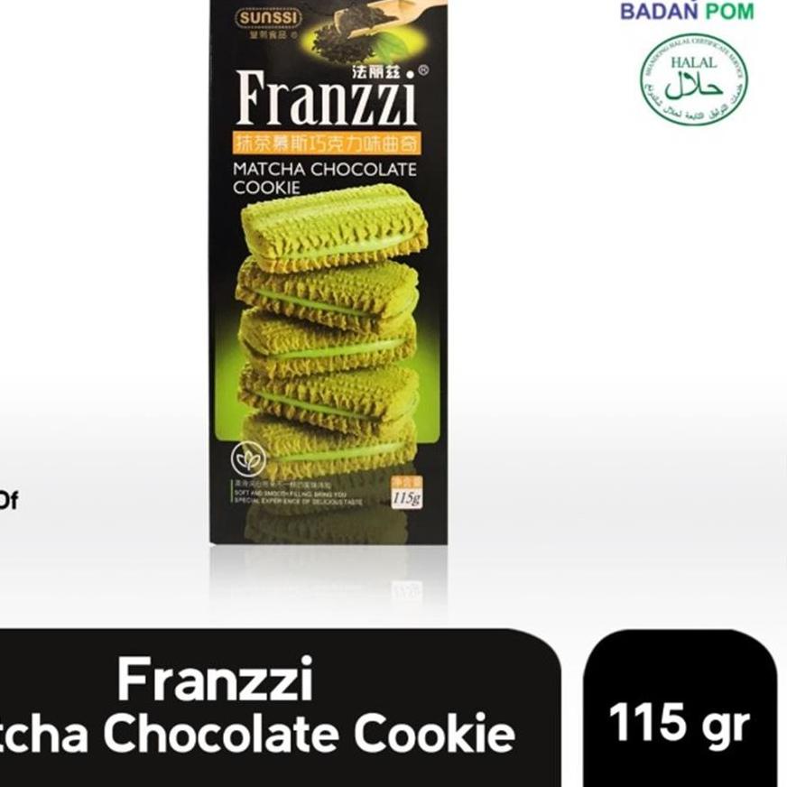 

Import ✨Terbaik✨ Franzzi Matcha Chocolate Cookie 115gr Box - Biskuit Coklat Macha murah