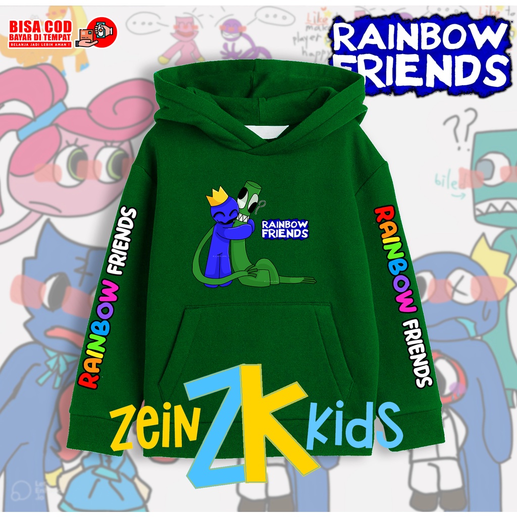 Hoodie Sweater Anak RAINBOW FRIENDS ROBLOX / Jaket Anak ROBLOX RAINBOW FRIENDS