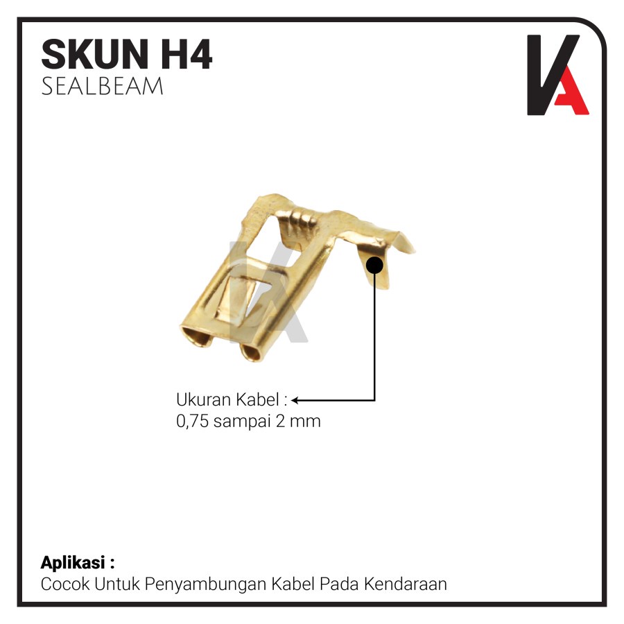 SKUN KONEKTOR H4 SEALBEAM / SKUN SEALBEAM / TERMINAL SKUN H4