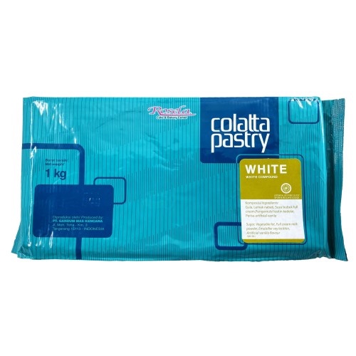 Coklat Colatta PASTRY  DARK &amp; WHITE 1 KG (Kemasan Biru) - Dark / White