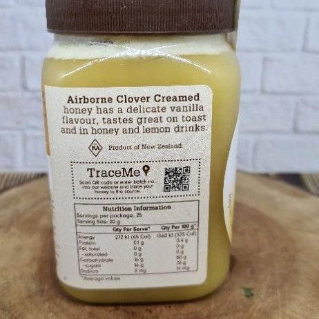 

Airborne clover creamed honey 500gr