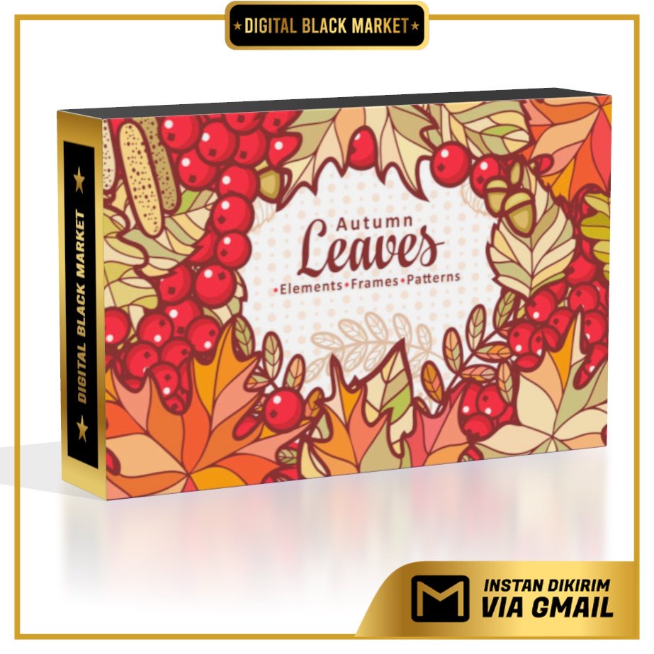 Autumn Leaves Cute Cartoon Elements