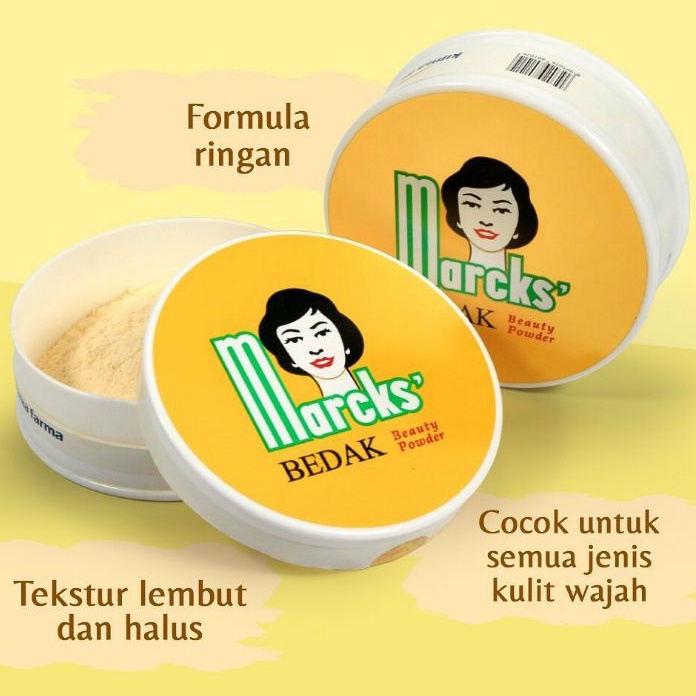 Marcks Classic Beauty Powder 40gr/Bedak Tabur