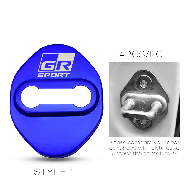 4pcs Cover Pelindung Kunci Pintu Mobil Toyota GR