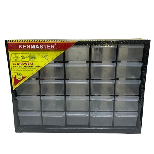 Rakko Kenmaster 25 Laci Slot Drawer Parts Organizer