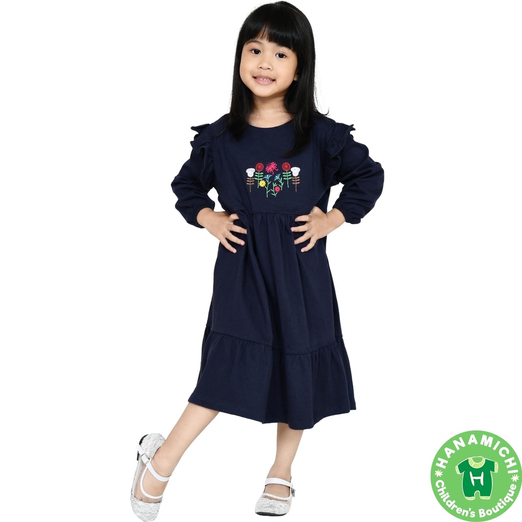 Hanamichi FARHA Dress Anak Premium Lengan Panjang Balita