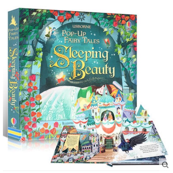 Buku Cerita Dongeng Anak Princess Cinderella Putri Tidur Snow White 3D - Sleeping Beauty