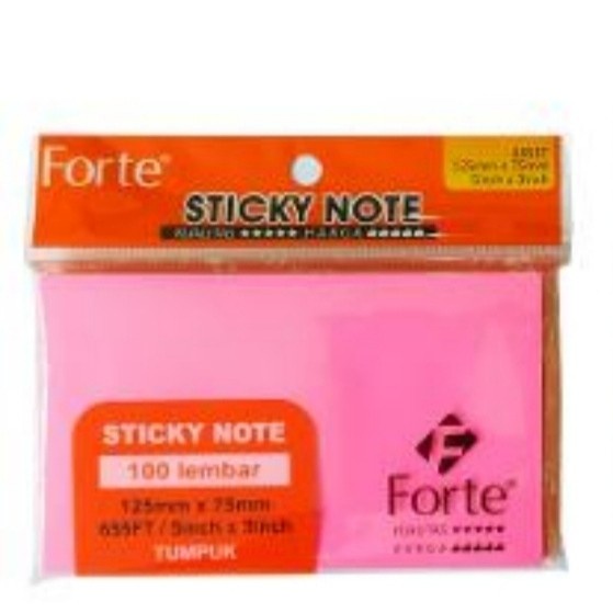 

Sticky Note Forte 657 WARNA (1 pad) 100*75mm - Fluorescent +
