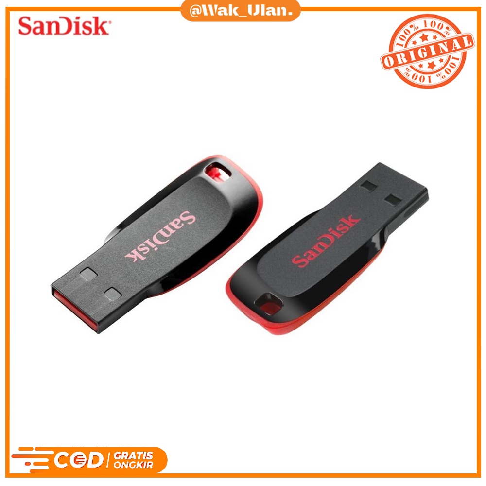 USB 2.0 Flashdisk flasdisk Flash Disk SanDisk Cruzer Blade 32GB Original CZ50