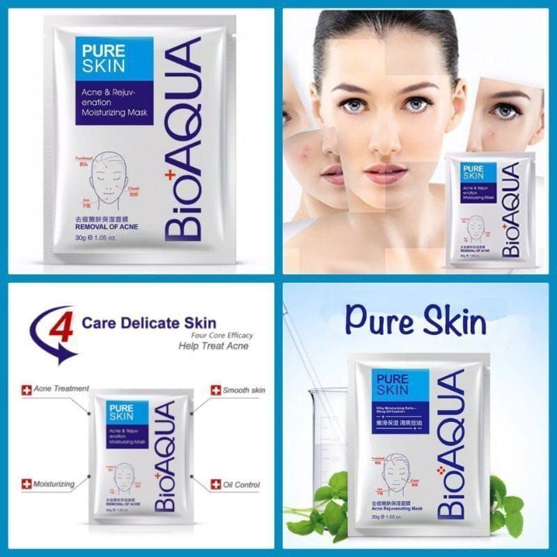 Medan Termurah  Korean Mask Masker Jerawat Pure skin acne moisturizing