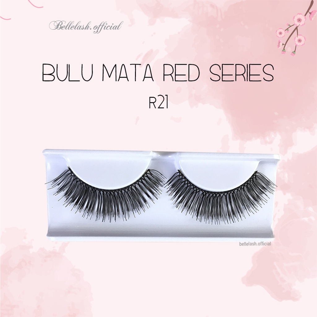 R21 Bulu Mata Palsu Handmade Natural False Eyelash Eye Lashes Belle Eyelashes