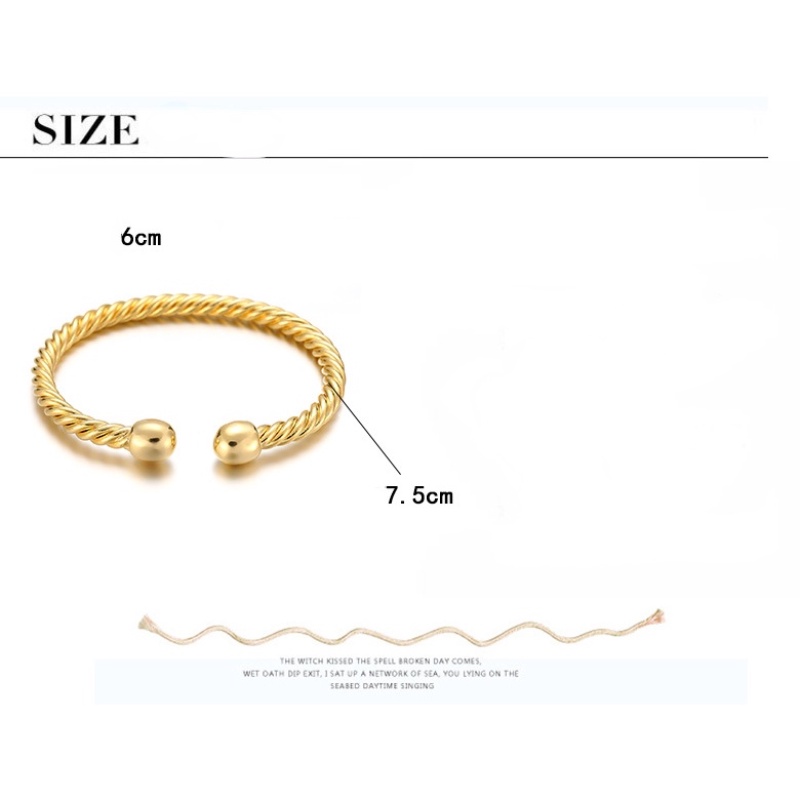 Goldkingdom Fashion Perhiasan 24K Bangkok Aksesoris Ready Stock Gelang Kesehatan Magnetik Memutar Perlindungan Radiasi Elektroplating Pecinta Cinta Interlace Gelang