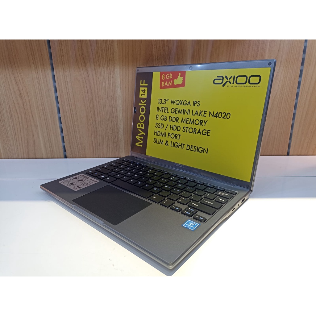 LEPTOP MURAH AXIOO MYBOOK 14H INTEL N4020 4GB 256GB FHD WIN10PRO