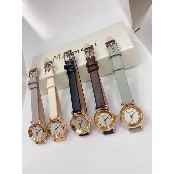 Jam Tangan WANITA RJ-005 Vintage Gaya Analog Import Korea