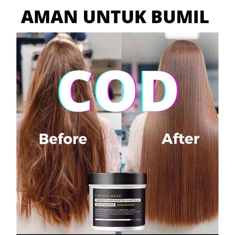 BPOM isi 500g Cindynal Hair Mask Smoothing Masker Keratin Treatmen Rambut Rusak dan Kering Rontok Ala Korea Lembut Wangi Menyehatkan Sampai Meluruskan