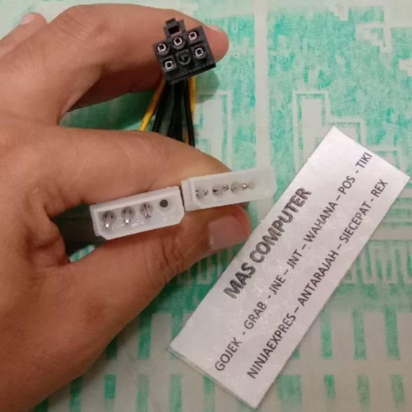 kodeRr8R2--Kabel Power VGA 6Pin to Molek Kabel Power VGA 6 Pin Fimel To 2 Molek Mele