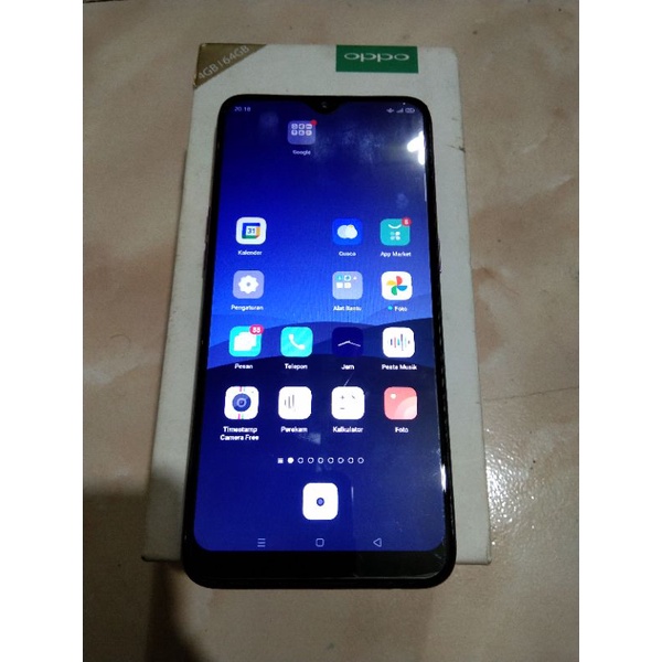 Oppo f9 seken original,ram 4/64