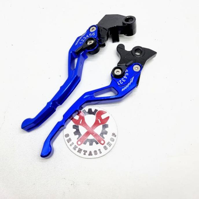 *Terlaku* Handle sisik stelan cnc vixion rx king + handgrip carbon + selang rem depan 95cm + kleman 