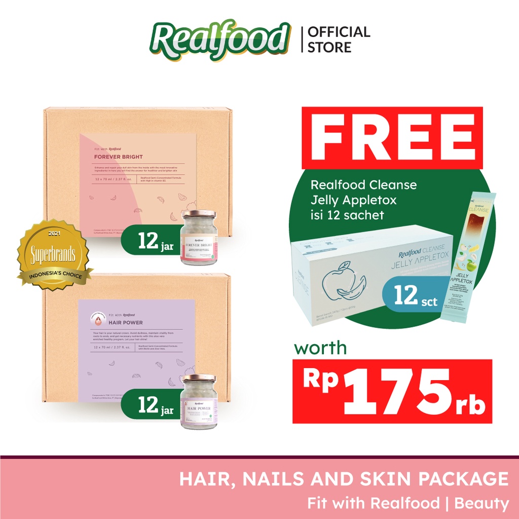 Realfood Hair, Nails and Skin Package