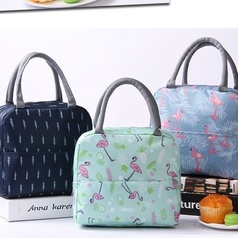 OVERFLOWS.ID TAS BEKAL BENTO MOTIF POLOS TAS KOTAK MAKAN SIANG LUNCH BAG FOIL DALAM AWET PANAS DINGIN