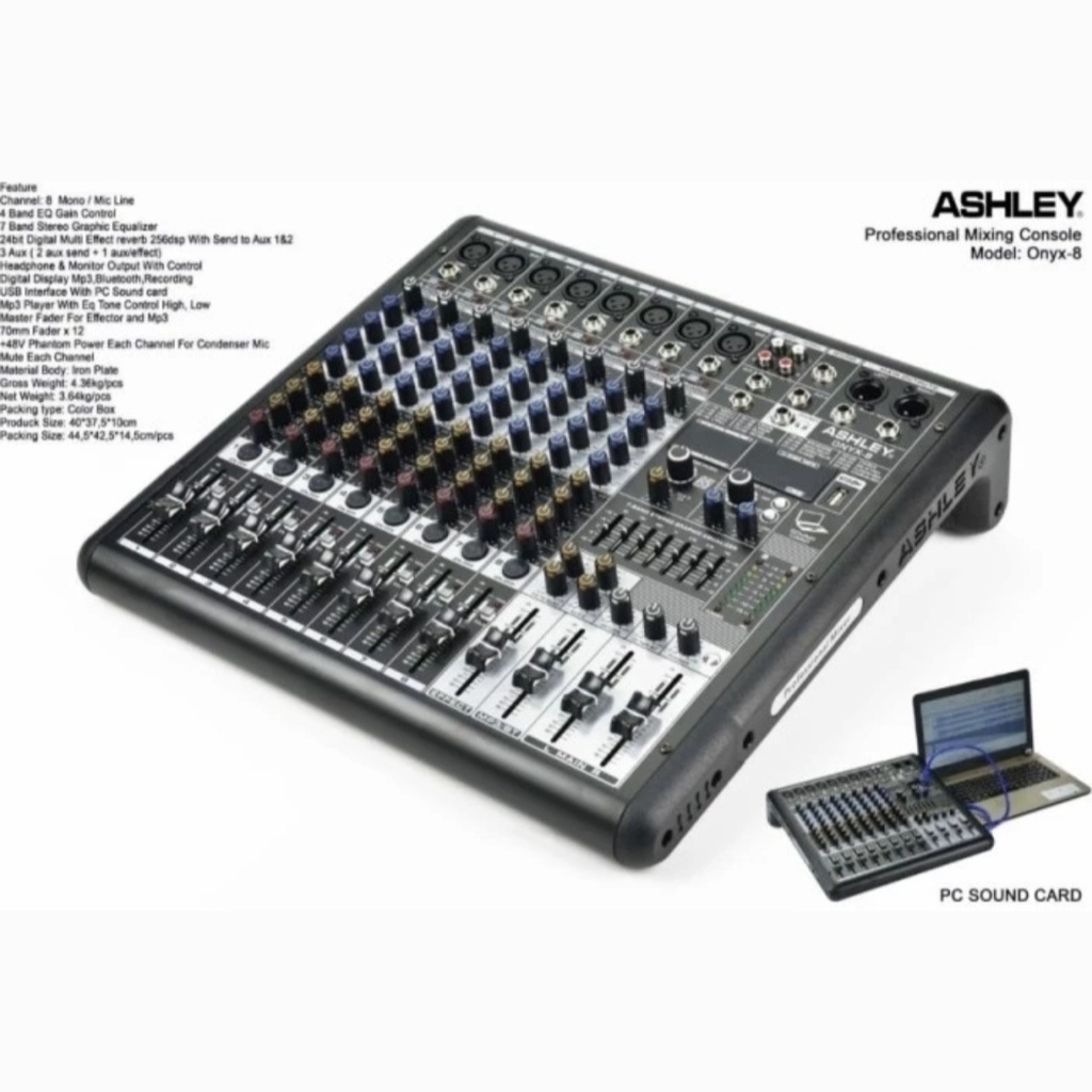 Mixer Ashley onyx8 / onyx-8 8channel