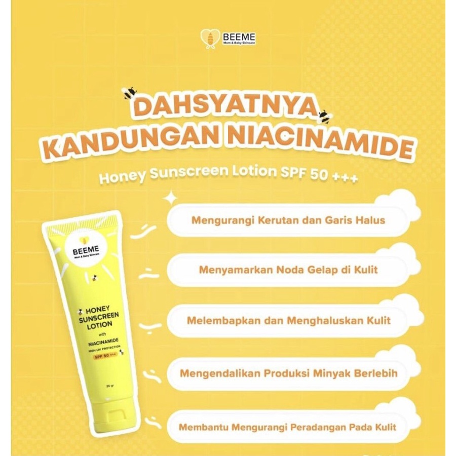 Beeme Honey Sunscreen Lotion With Niacinamide SPF 50+