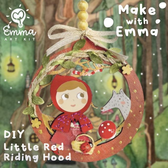 

DIY Ornament Little Red Riding Hood by Emma Art Kit (w/ Paint & Brush)