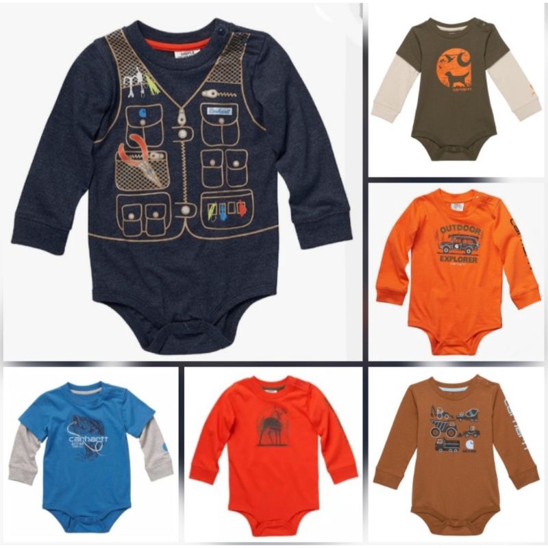 BAJU ANAK BAYI BODY SUIT (JUMPER) CARHARTT AND CAT & JACK (6-9M - 24M)