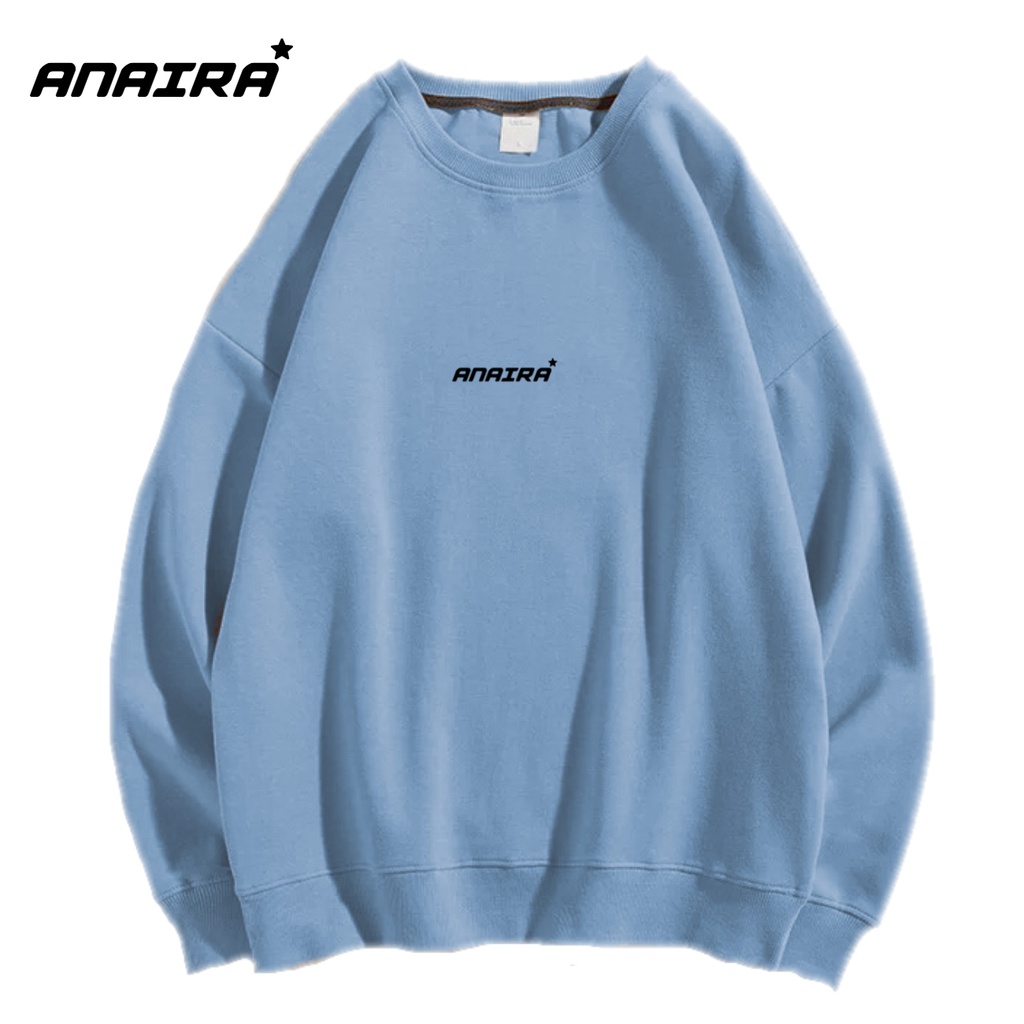 SWEATER ANAIRA CREWNECK PRIA WANITA Size M-XXL