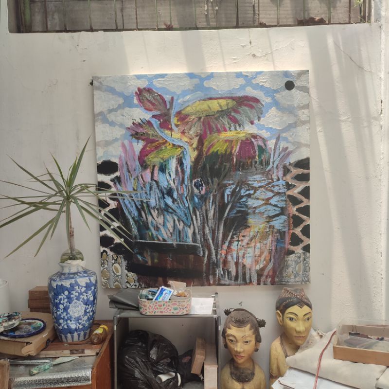 

Kanvas lukis 90x90cm