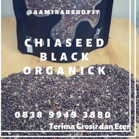 

Kode5m0La--Organic Black Chia Seed 500g / biji chiaseed original food