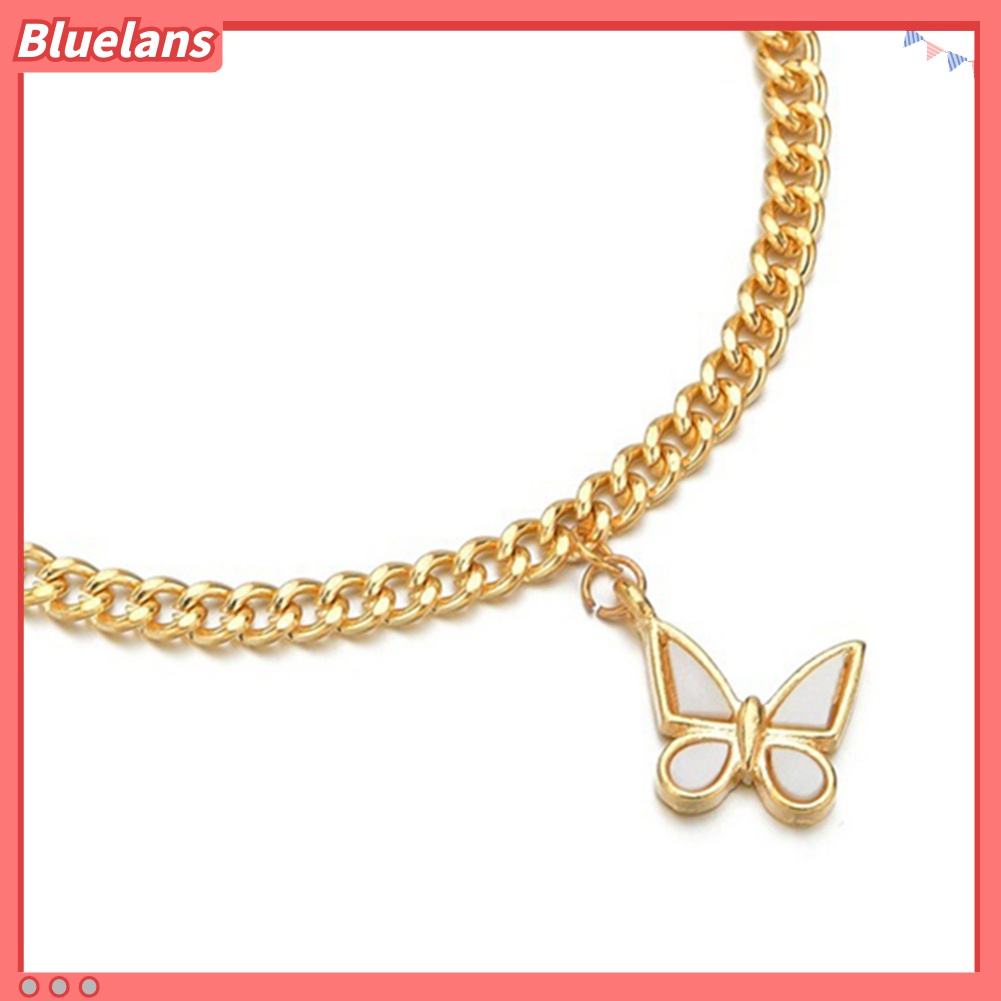 Gelang Kaki Adjustable Desain Butterfly Gaya Elegan Untuk Wanita