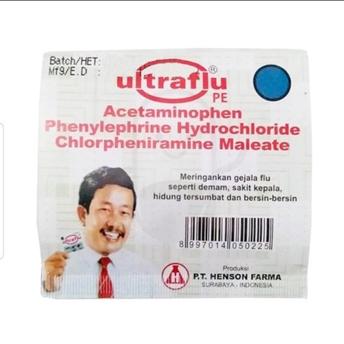 ULTRAFLU ISI 4 TABLET-MERINGANKAN GEJALA FLU &amp; BATUK PILEK