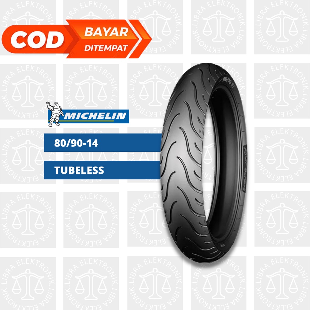 MICHELIN Ban Motor Matic Ring 14 Ukuran 80/90-14 Tubeless Beat/ Mio/Vario/ Fino/ Genio - MICHELIN PI