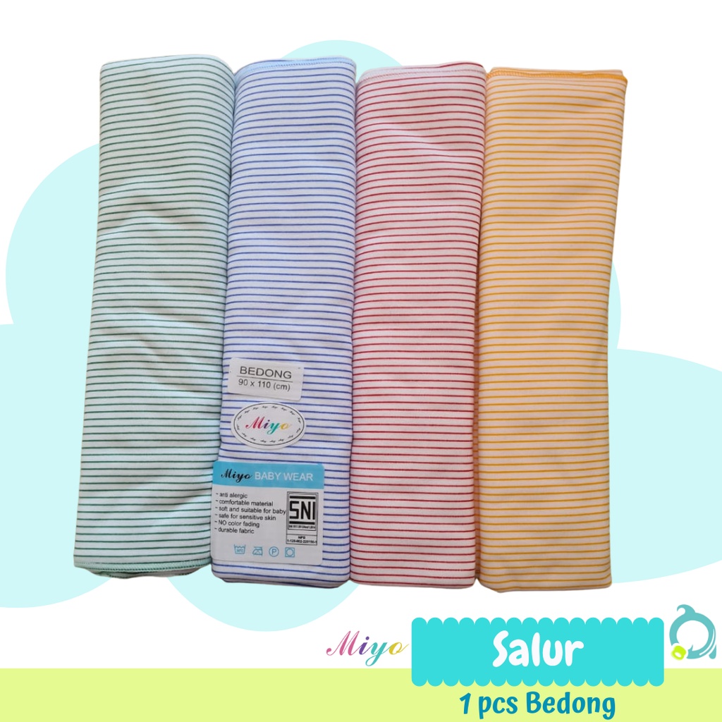 MIYO/LIBBY 1 pcs Bedong Motif / Salur/ Polkadot  ( 1 pcs )