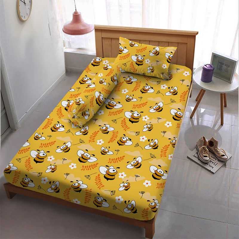 Kintakun D'luxe -Sprei 90/100/120/140/160/180/200 Small Single Queen King Ekstra EXtra King Motif Be
