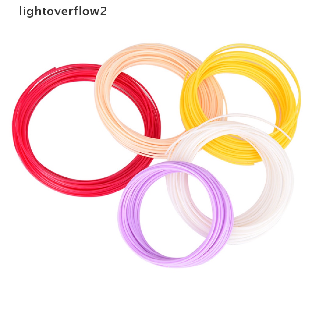 (lightoverflow2) Pla Filamen 1.75mm Bahan Karet Plastik Untuk Pen Printer 3D