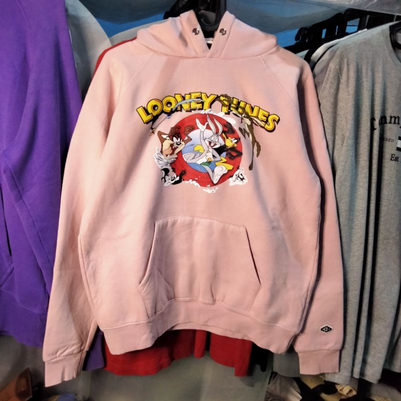 Jaket Hoodie Acover Kartun Looney Tunes Preloved