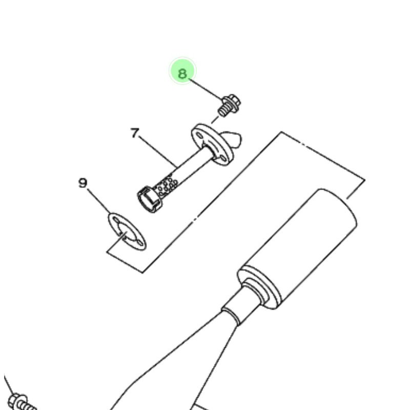 SATUAN BOLT BAUT SARINGAN KNALPOT FIZR F1ZR FIZ R ORIGINAL YAMAHA