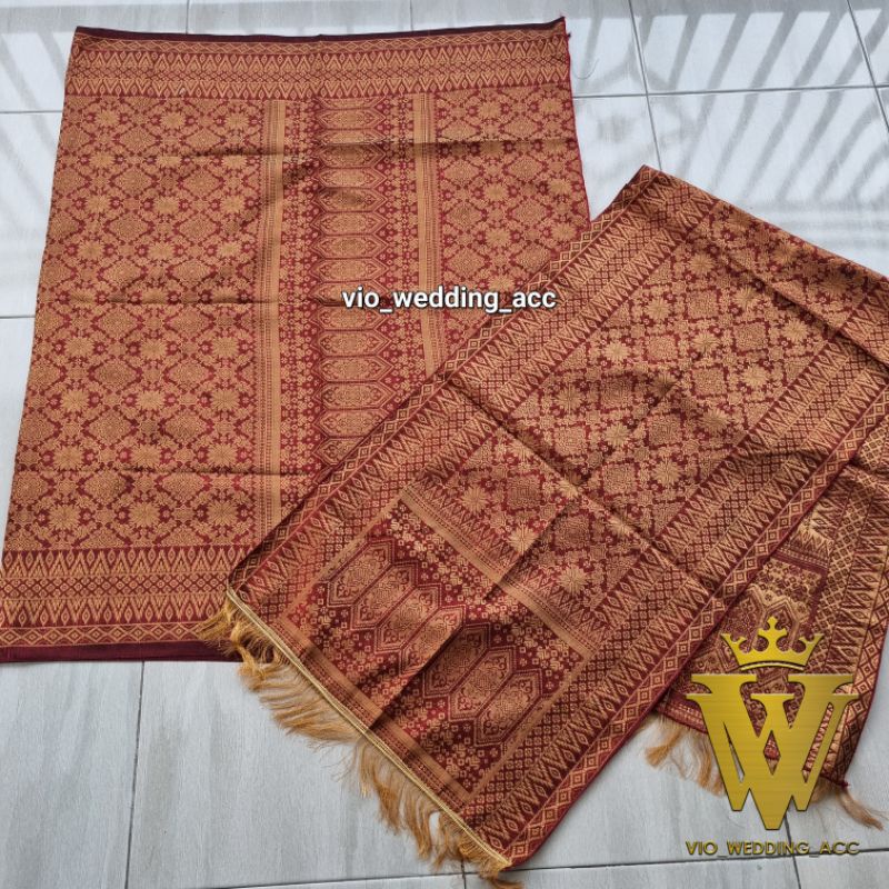 songket (kain+selendang) Lepus