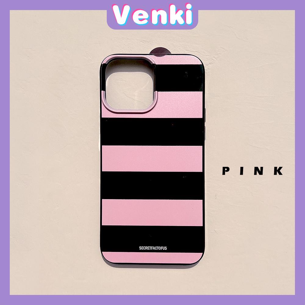 iPhone Case For 14 Series TPU Soft Case Sweet Style Glossy Black-pink Stripe Candy Case Camera Protection Shockproof For iPhone 14 13 12 11 Plus Pro Max 7 Plus X XR